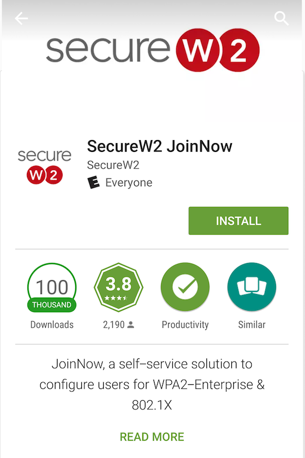 Secure W2 JoinNow screenshot
